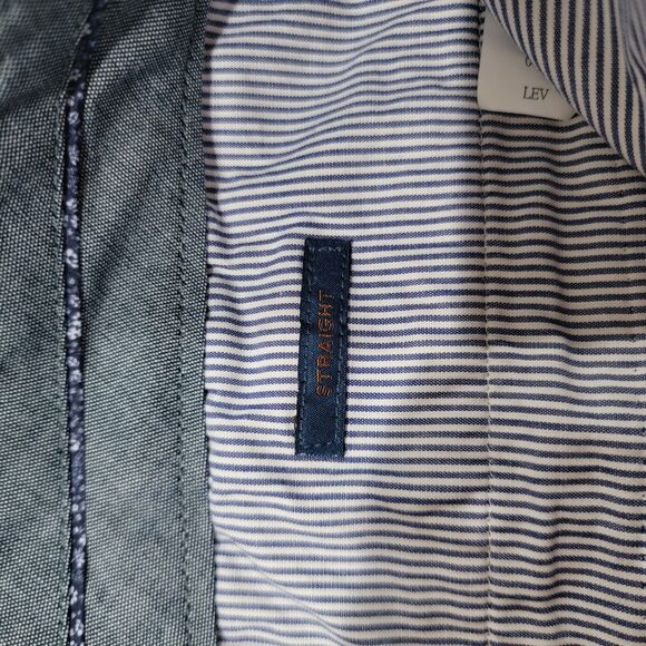 Fairlane Mens Straight Leg Pants Size 34 X 32 Linen Blend Tan Career Office - Picture 9 of 10